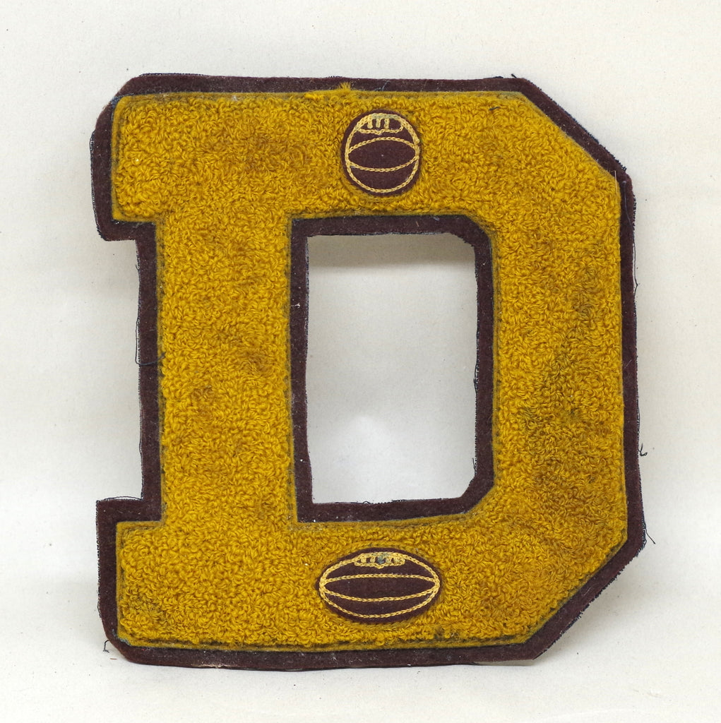 Big Yellow D Letter Patch