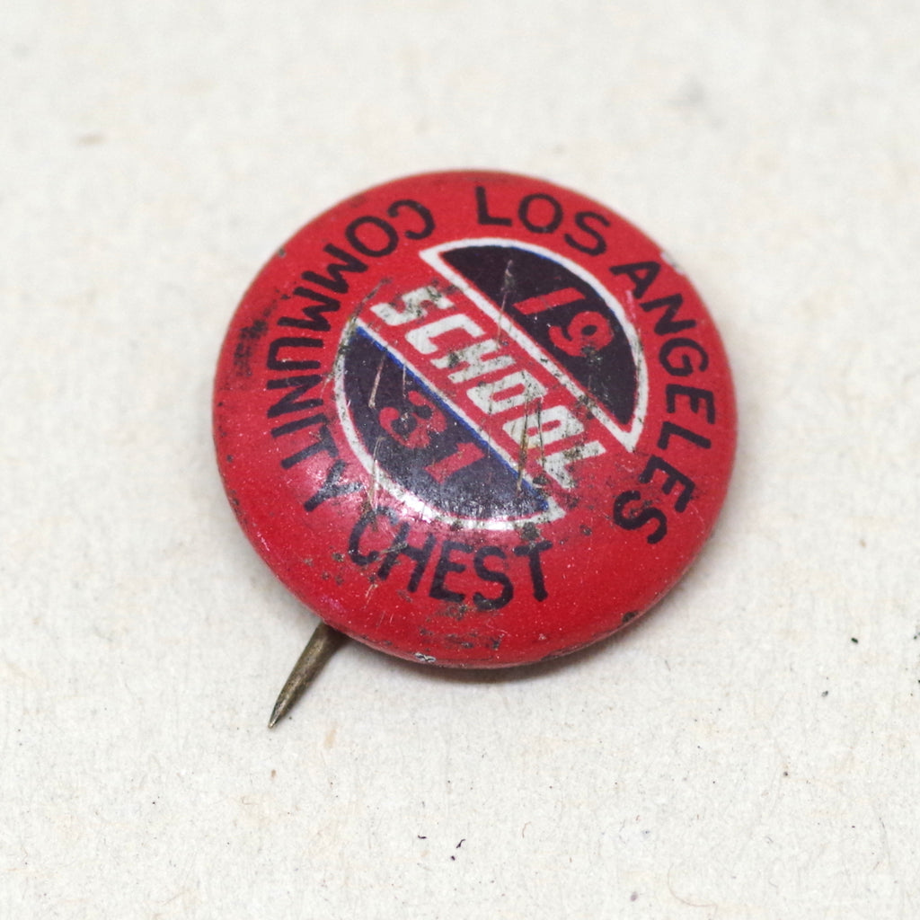 1931 Los Angeles School Community Chest Pin