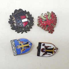 Enamel Souvenir Crests of Central Europe