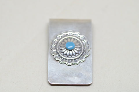 Sterling Silver and Turquoise Money Clip