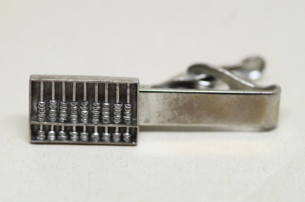 Sterling Silver Abacus Tie Clip