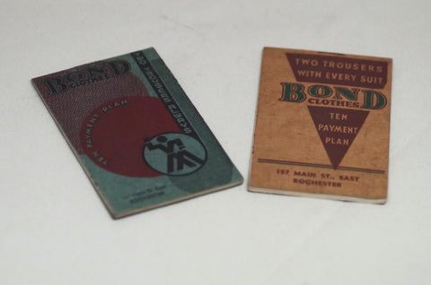 1930s Bond Clothes Pocket Notebooks