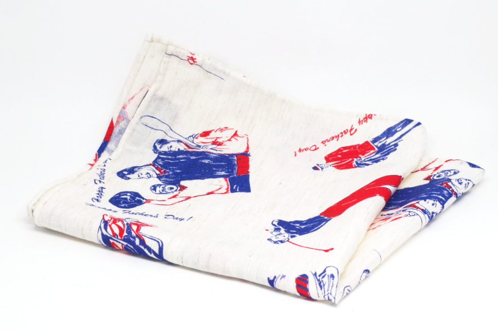 "Happy Father's Day" Cotton Pocket Square by Put This On