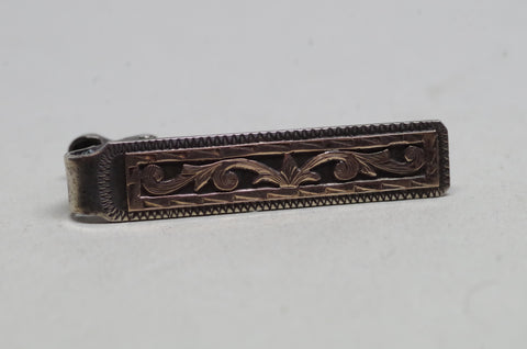 Sterling Silver Decorative Tie Clip
