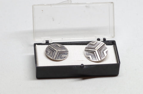 Trisected Sterling Silver Cufflinks