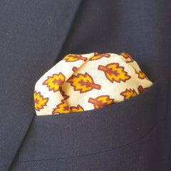 Fallen Yellow Leaf Cotton Pocket Square by Put This On