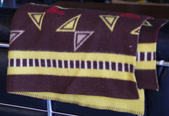 Reversible Geometric Wool Blanket