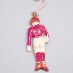 Early 20th Century Football & Dog Charms with Nylon String