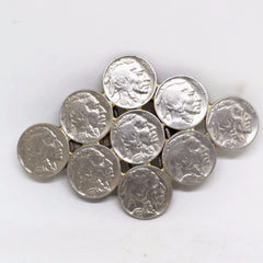 Buffalo Nickel "Indian Head" Belt Buckle