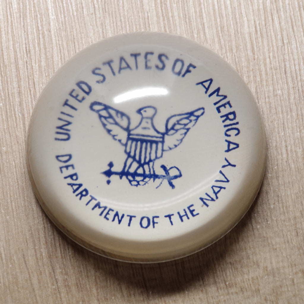 Circa 1940s US Dept. of the Navy Paper Weight