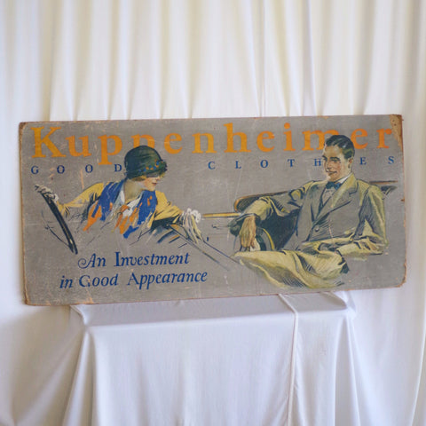 Vintage 1930s Kuppenheimer Clothing Ad