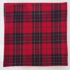 Rustic Red Check Cotton Pocket Square by Put This On