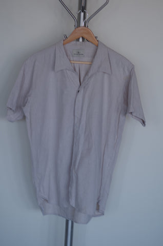 The Lost Explorer Cotton-Linen Italian Collar Shirt- XL