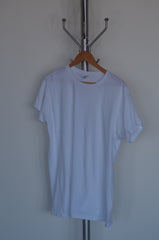 RRL Loopwheel White Cotton T-Shirt- L