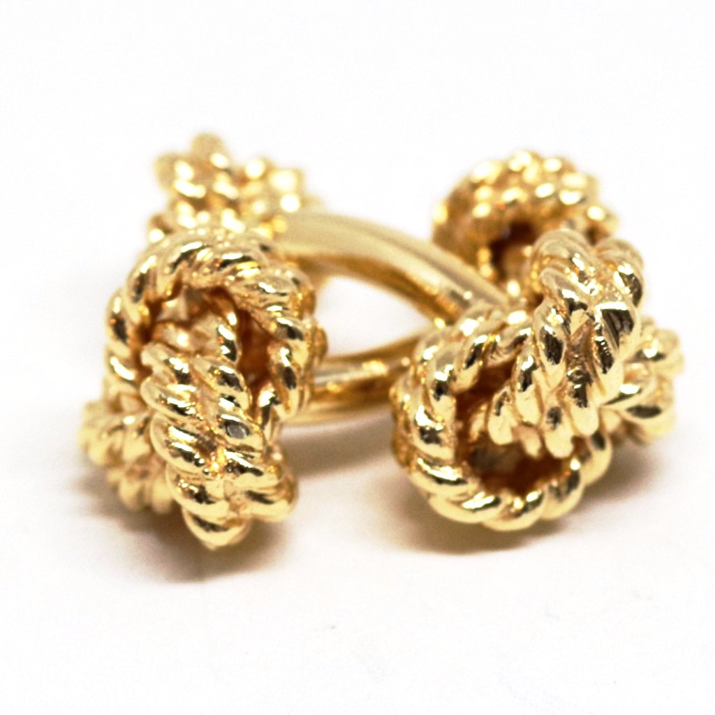 Classic 14kt Gold Knot Cufflinks