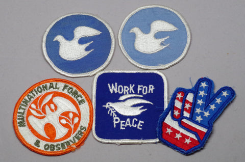 Circa 1960s/70s Peace Patches