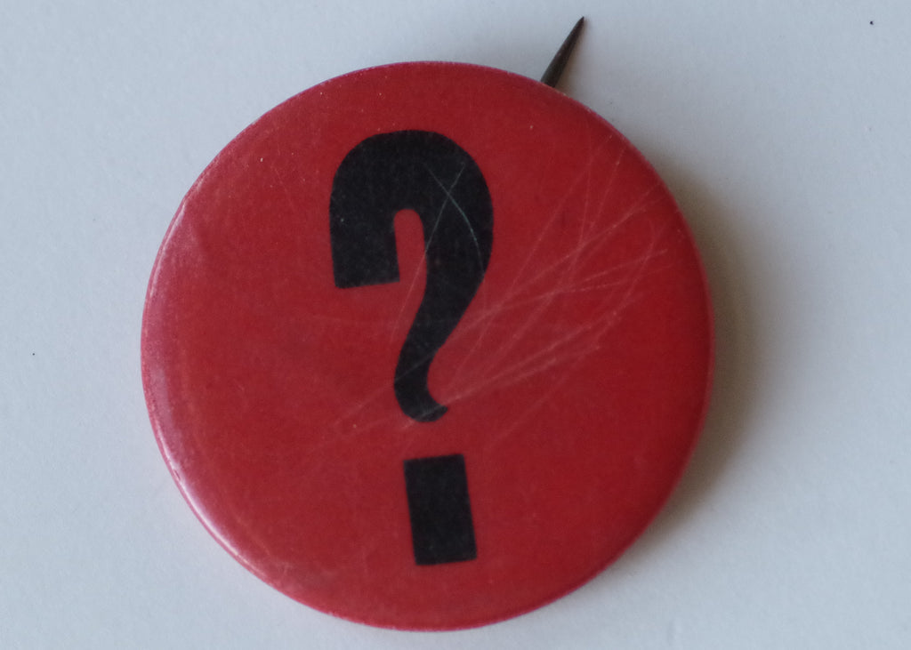 Vintage Question Mark Pin