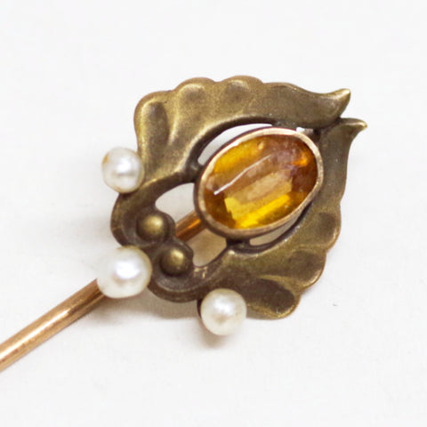 10kt Gold Winged Stick Pin