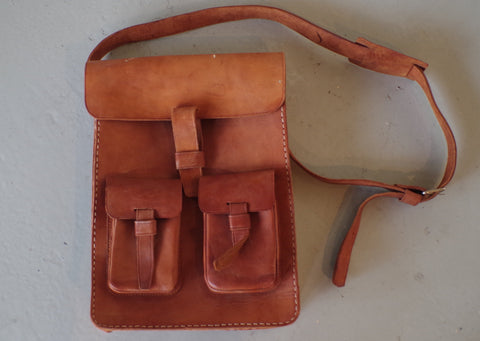 Vintage Leather Shoulder Saddle Bag