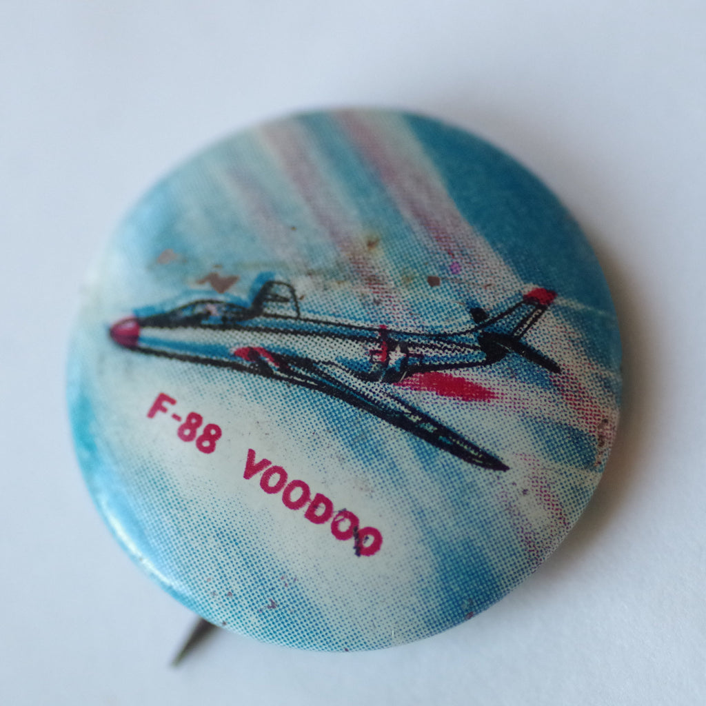 Vintage F-88 Voodoo Pinback Button