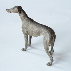 Antique Cold Painted Bronze Dogs