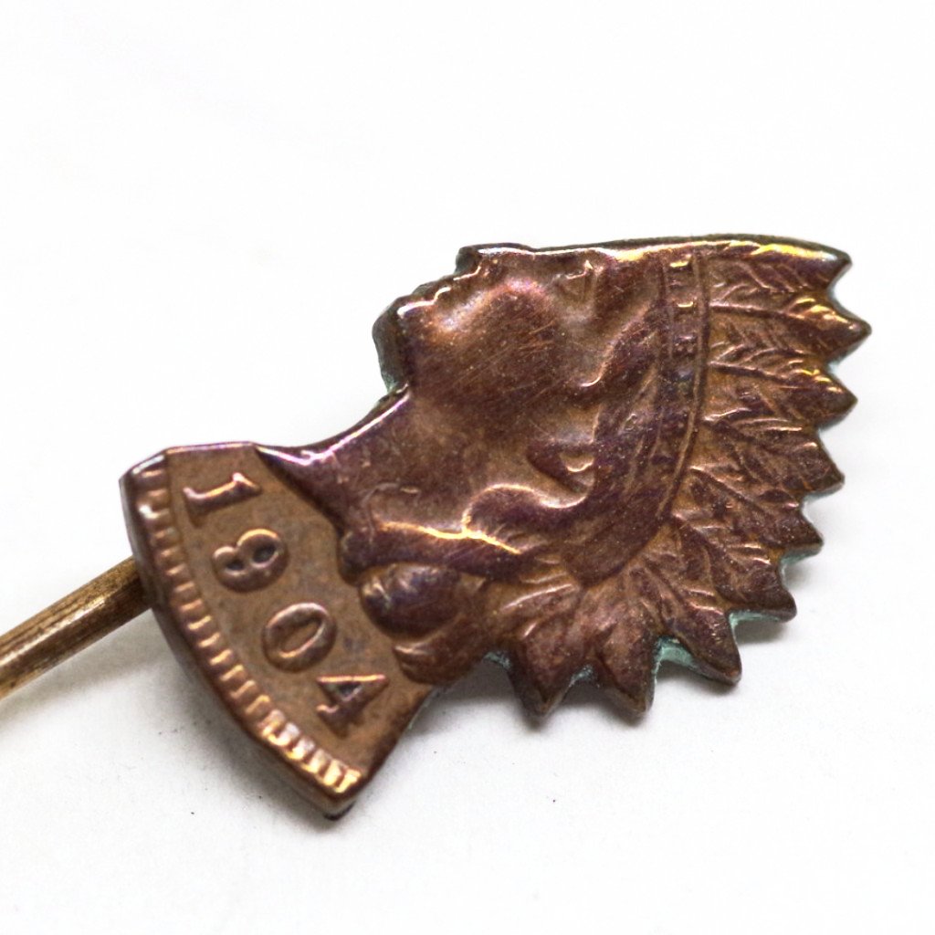 "Indian Head" Penny Stick Pins