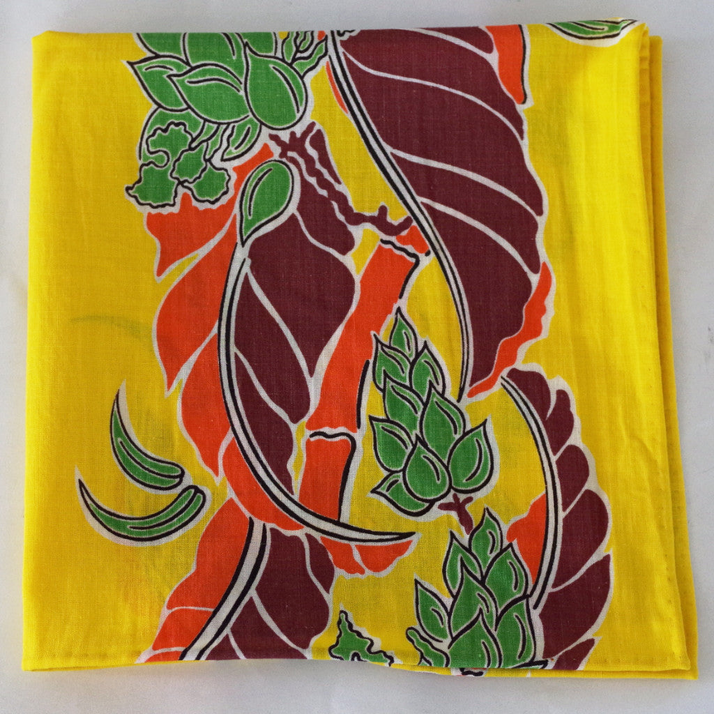 Adventurous Yellow Tree Cotton Pocket Square by Put This On