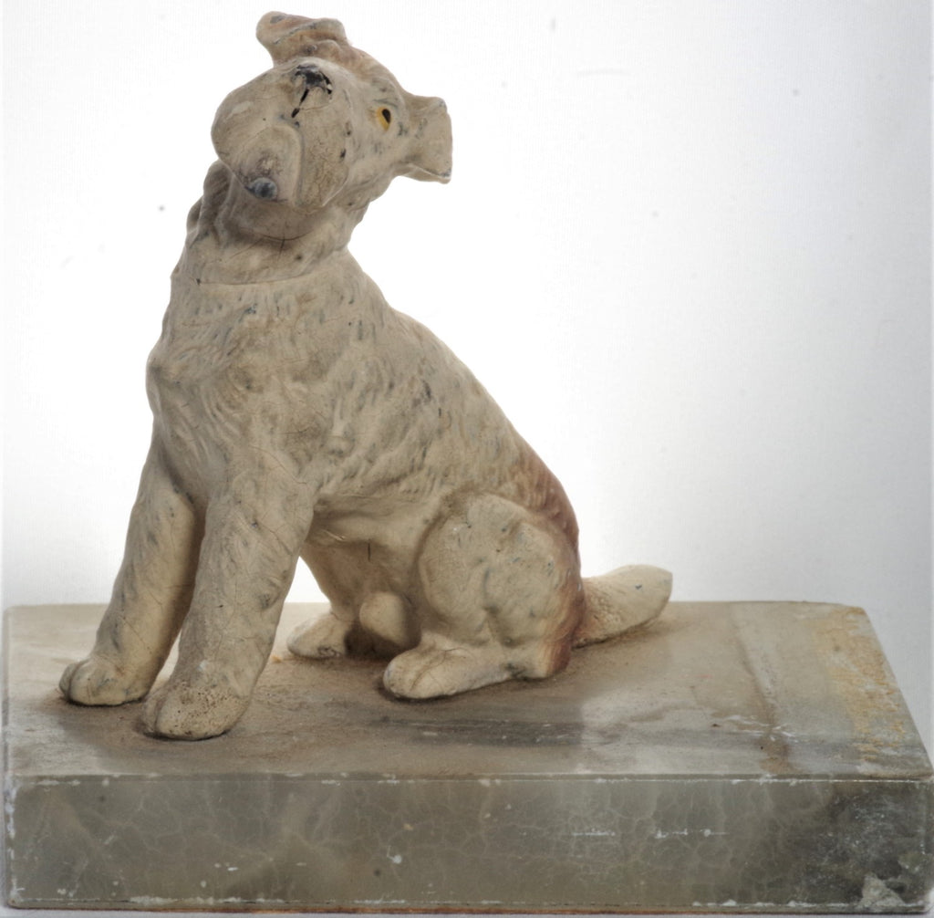 Metal Terrier Statue