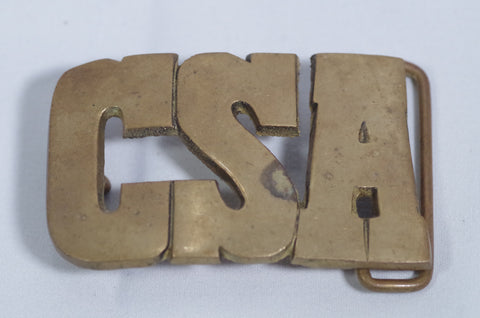 "CSA" Brass Belt Buckle