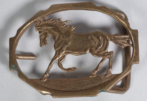 Bronze Stallion Belt Buckle