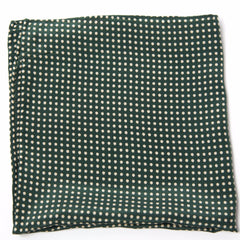 Delightful Green Polka Dot Silk Pocket Square by Put This On