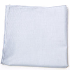Handsome Blue and White Cotton Pocket Square by Put This On