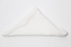 Airy White Striped Cotton Pocket Square by Put This On