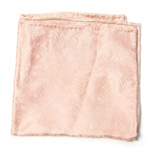 Lovely Tan Floral Silk Pocket Square by Put This On