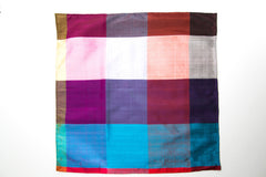 Stunning Colorful Squares Silk Pocket Square by Put This On