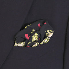 Poodle Print Rayon Pocket Square by Put This On