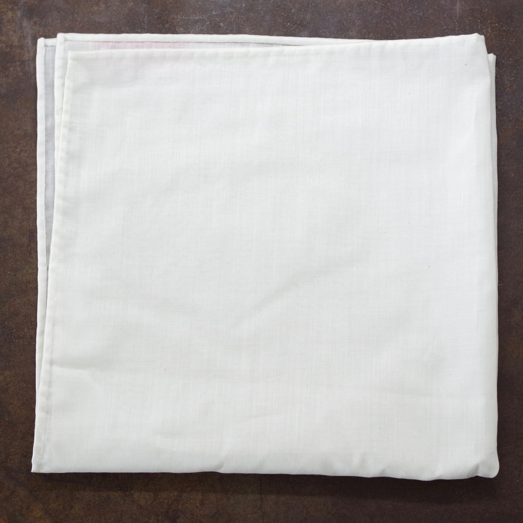 Delicate White Cotton Pocket Square by Put This On
