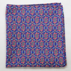 Latticed Floral Print Cotton Pocket Square by Put This On